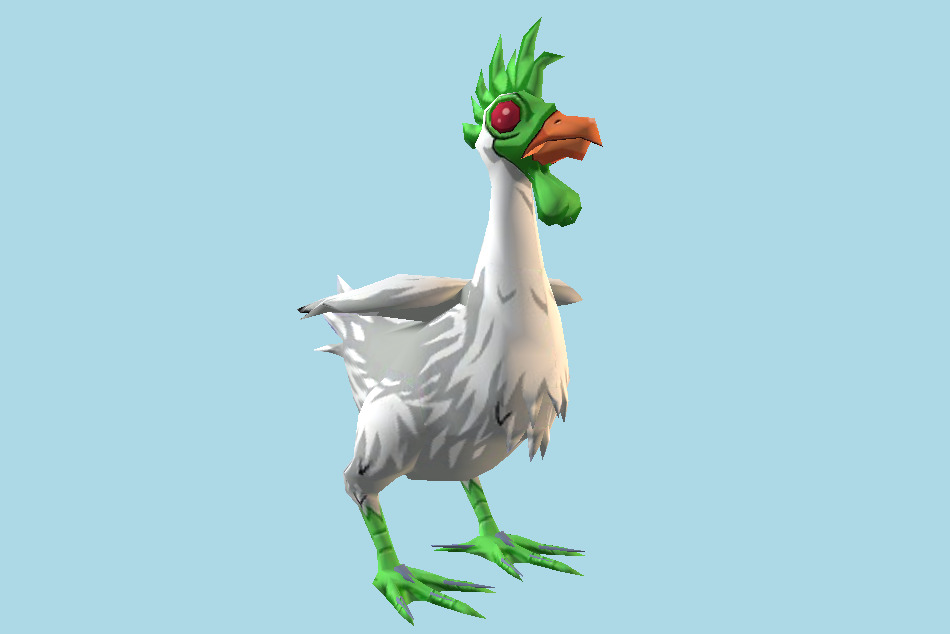 Alien Chicken 3d model