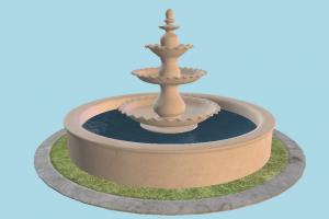 Fountain fountain, waterfall, water, jet, garden, pool, structure