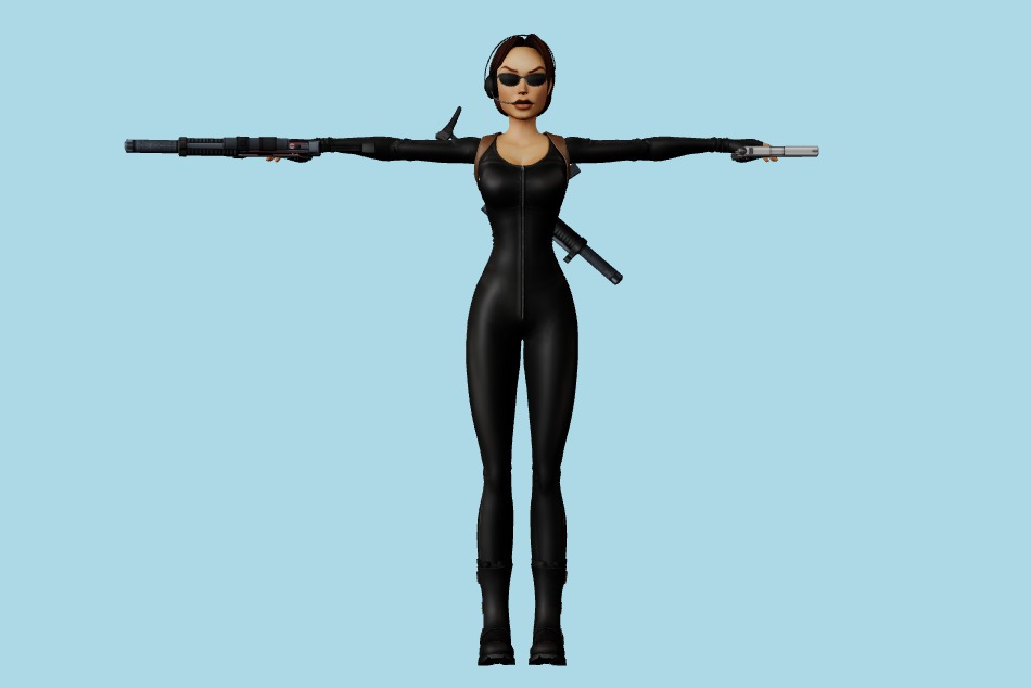 Tomb Raider Lara Croft VCI Catsuit 3d model