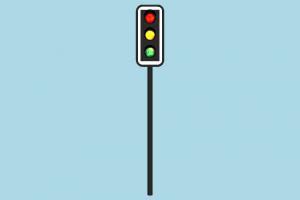 Traffic Light traffic, traffic-light, signal, sign, walk, pedestrian, highway, road, street, object