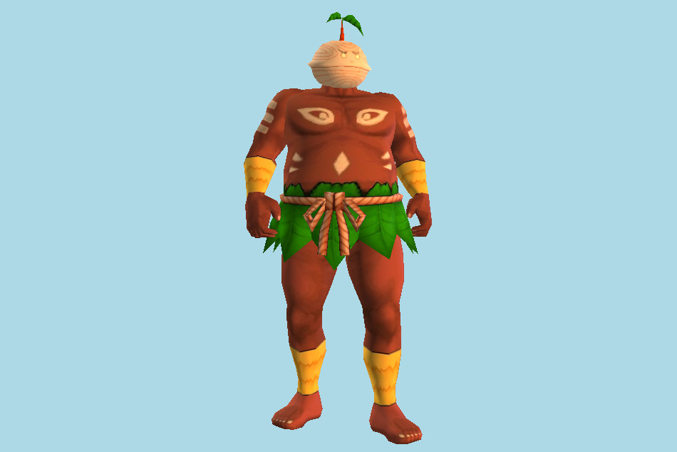 Ultimate Muscle: Legends vs. New Generation Coconut Man 3d model
