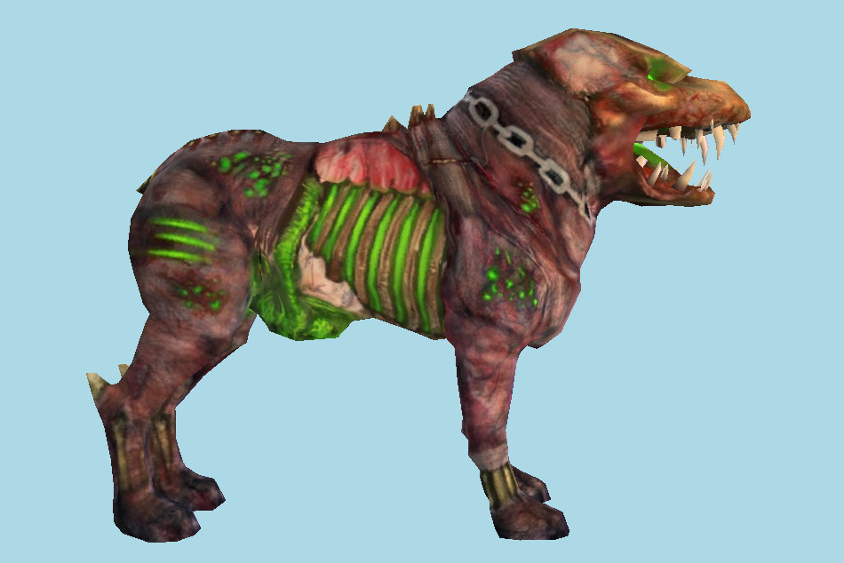 DC Universe Online Mutant Zombie Dog 3d model