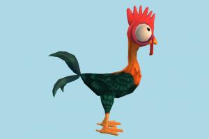 HeiHei rooster, hen, chicken, bird, air-creature, cartoon, toony