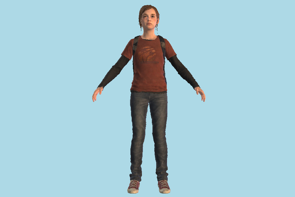 The Last Of Us 2 - TLOU2 Ellie Girl 3d model