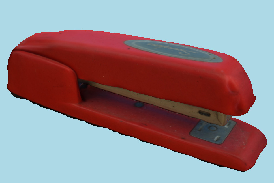 Red Paper Stapler 3d model
