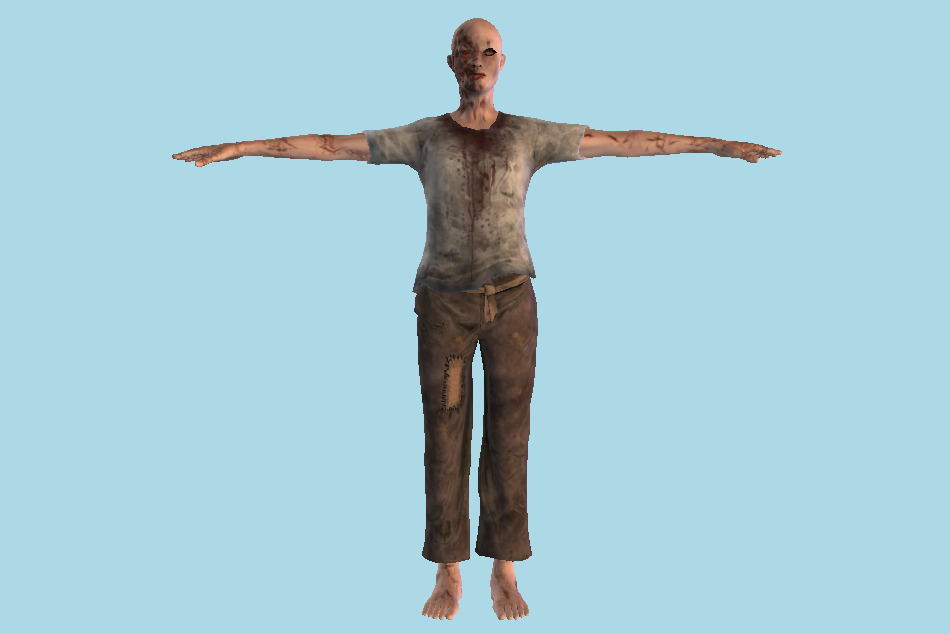 Zombie Man 3d model