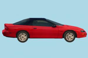 Car Red Low-poly car, vehicle, sportive, truck, transport, carriage, red, low-poly