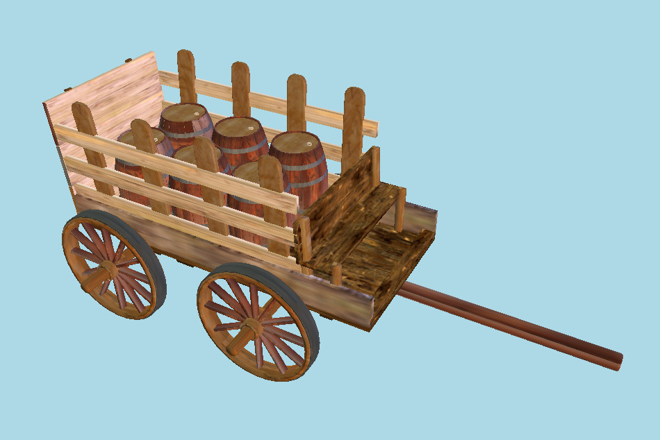 Cart for the Barn 3d model
