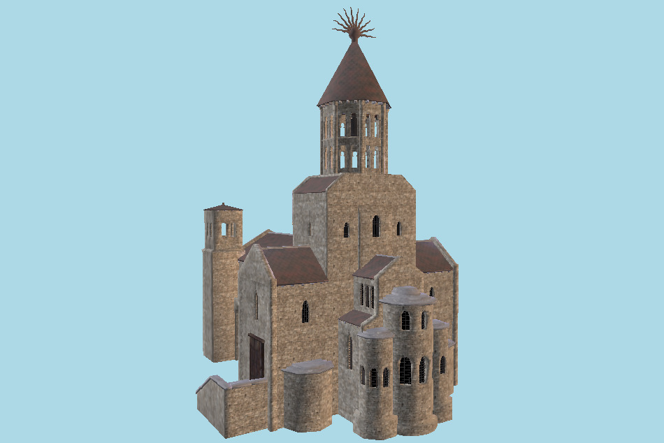 Medieval Church 3d model