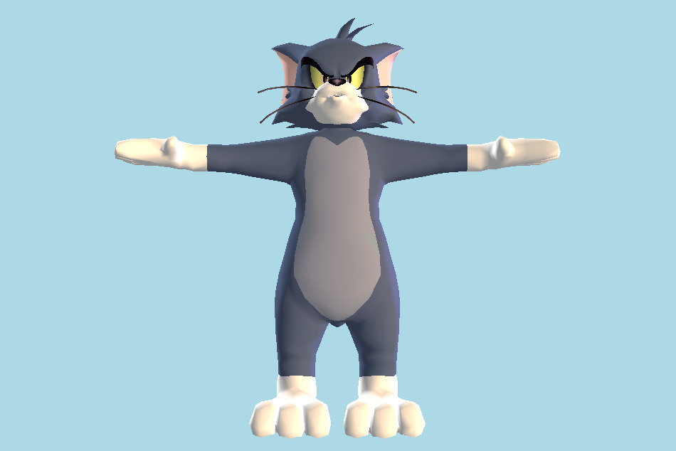 Tom and Jerry in War of the Whiskers Tom 3d model