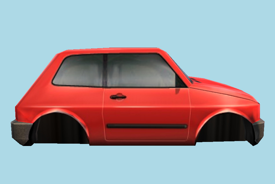 Enigma Red Car Body 3d model