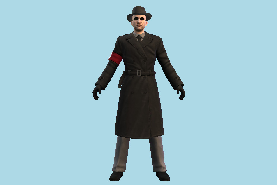 Nazi Character 3d model