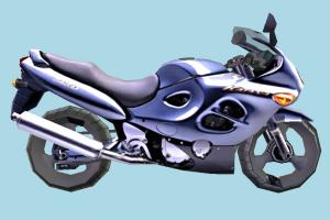 Motorcycle Low-poly bike