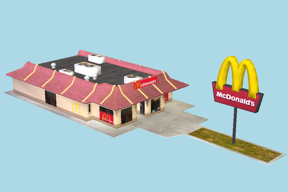 McDonalds Building 3d model