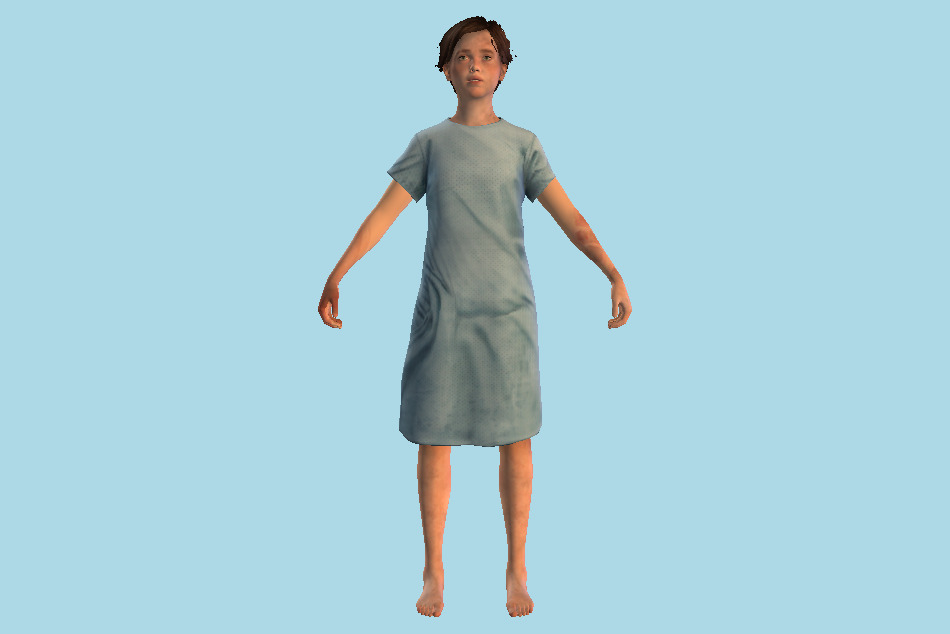 The Last Of Us - Ellie at Hospital 3d model