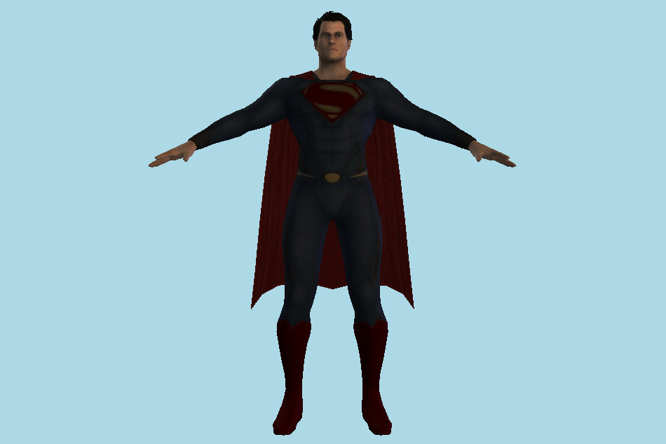 Injustice: Gods Among Us Superman (Man Of Steel) 3d model