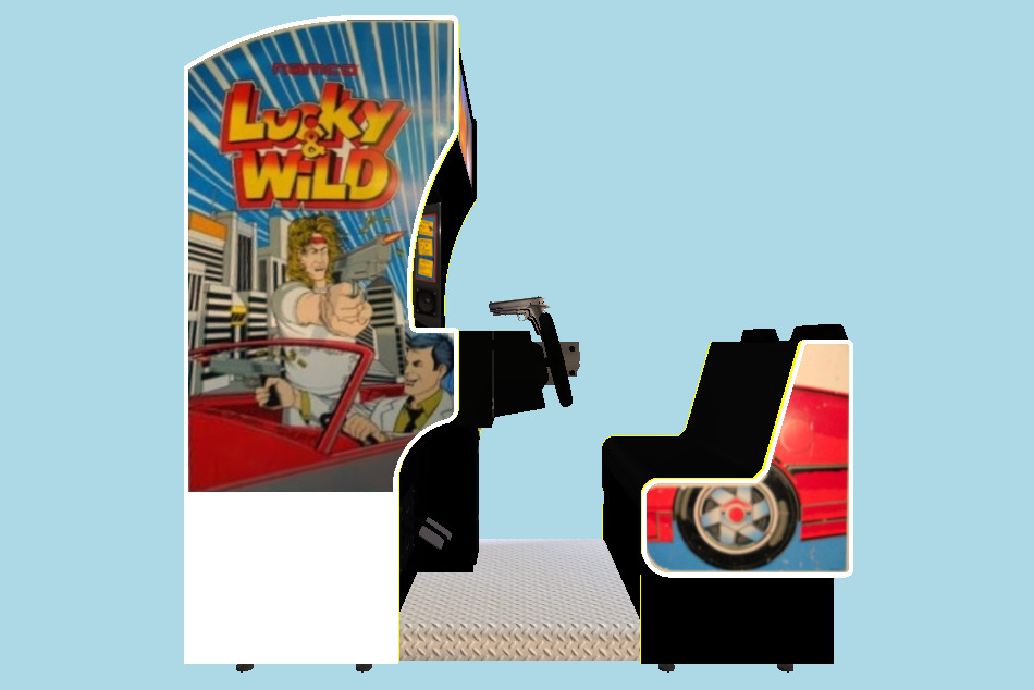 Lucky & Wild Sitdown Shooter Arcade Game 3d model