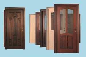 Doors door, doors, wooden-door, wooden, collection, pack, lowpoly