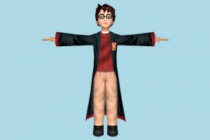 Harry Potter harry-potter, harry, student, potter, teenager, people, human, character, male, man, kid, child, boy, lowpoly
