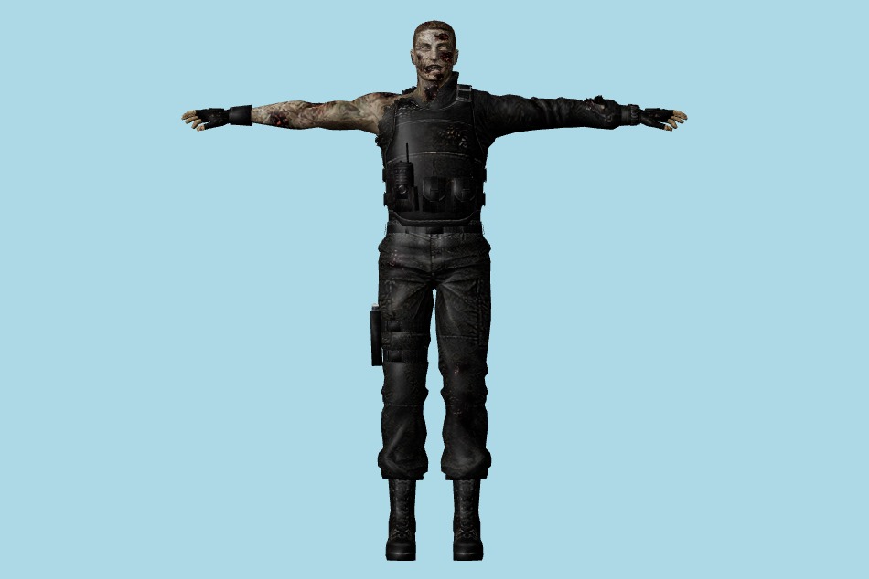 Resident Evil: Chronicles - USS Zombies 3d model