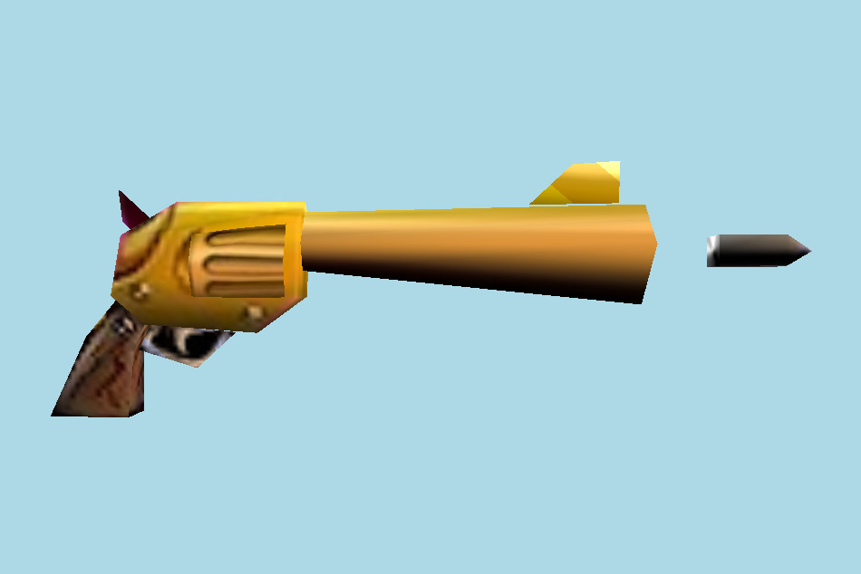 Earthworm Jim 3D Revolver Shotgun 3d model