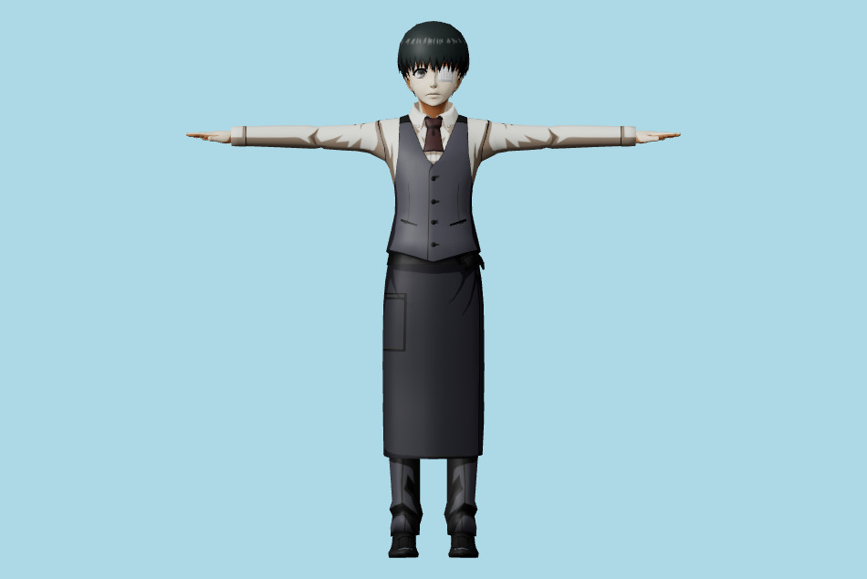 Tokyo Ghoul Re Birth - Ken Kaneki 3d model