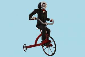 Billy Bike clown, tricycle, buffoonery, riding, bicycle, bike, motorcycle, cycle, play, fun, man