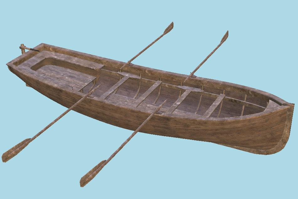 Row Boat 3d model