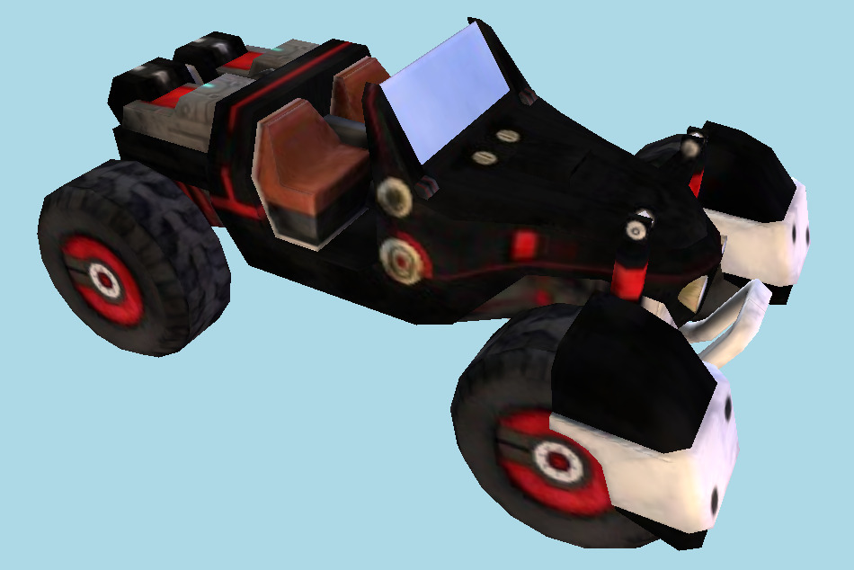 Auto lint Ijdelheid Sonic Car 3D Model