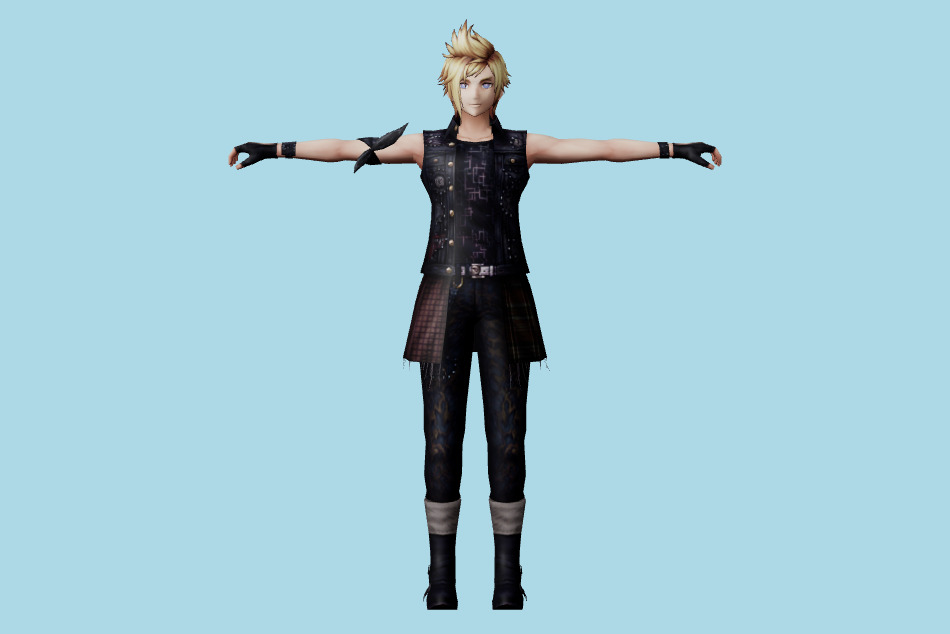 War of the Visions Final Fantasy Brave Exvius - Prompto 3d model