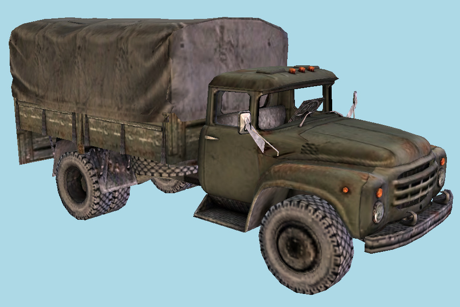 Military Russian Truck 3d model