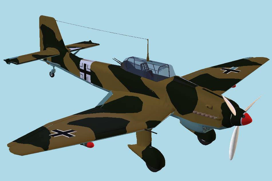 Junkers Ju87 Stuka 3d model