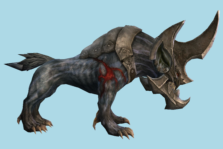 Armor Hyena Monster 3d model