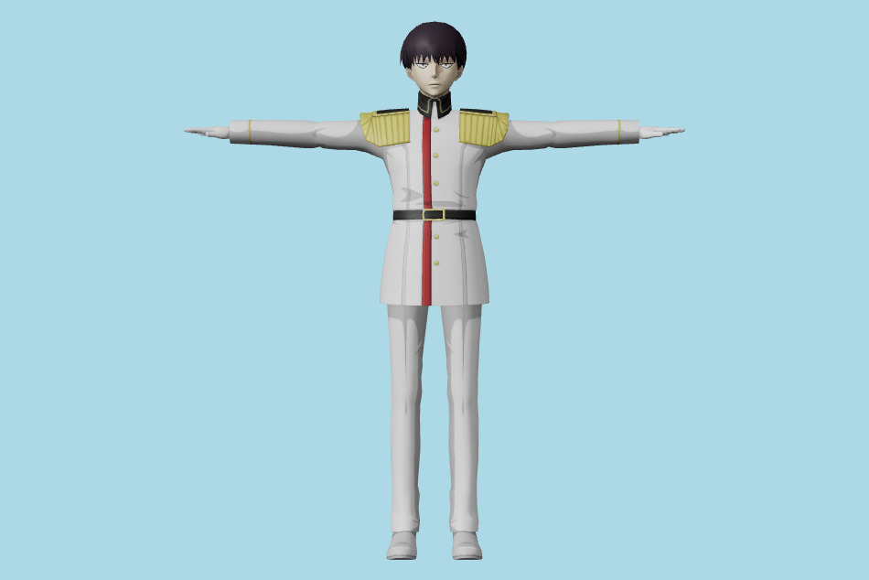Tokyo Ghoul Re Birth - Kuki Urie 3d model