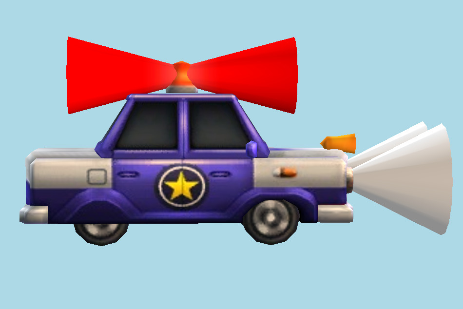 Patrol Toony Car 3d model