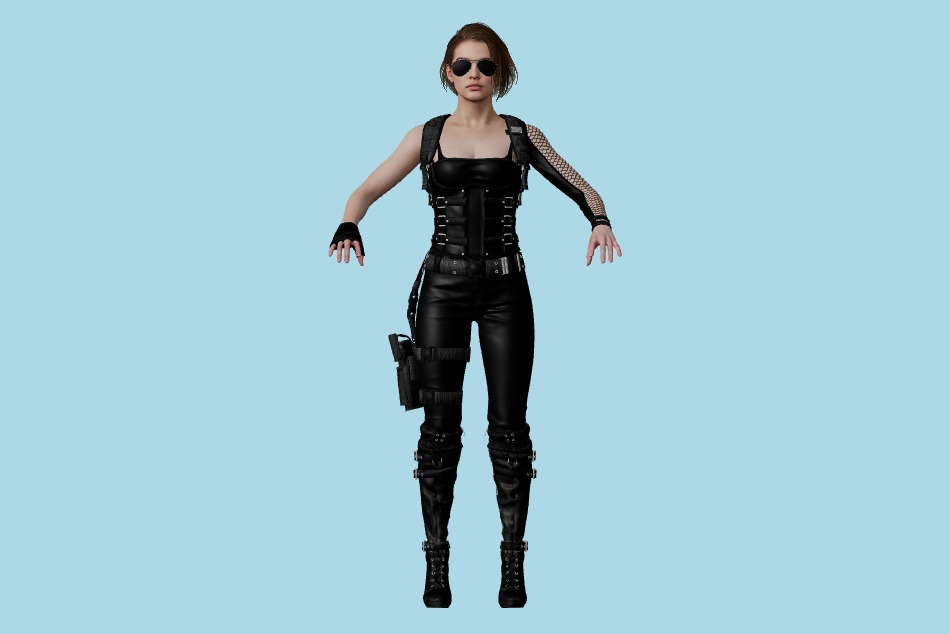 Resident Evil Risistance: RE Jill Retribution 3d model