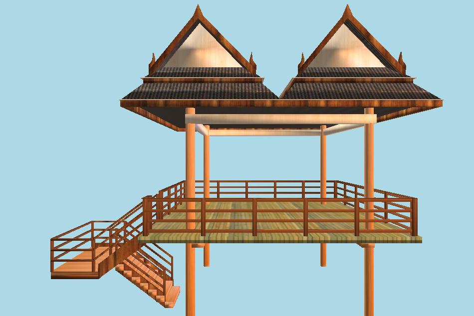 Lake Gazebo Pavilion 3d model