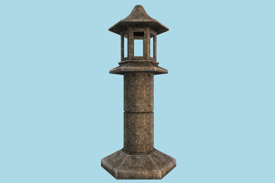 Stone Lantern 3d model