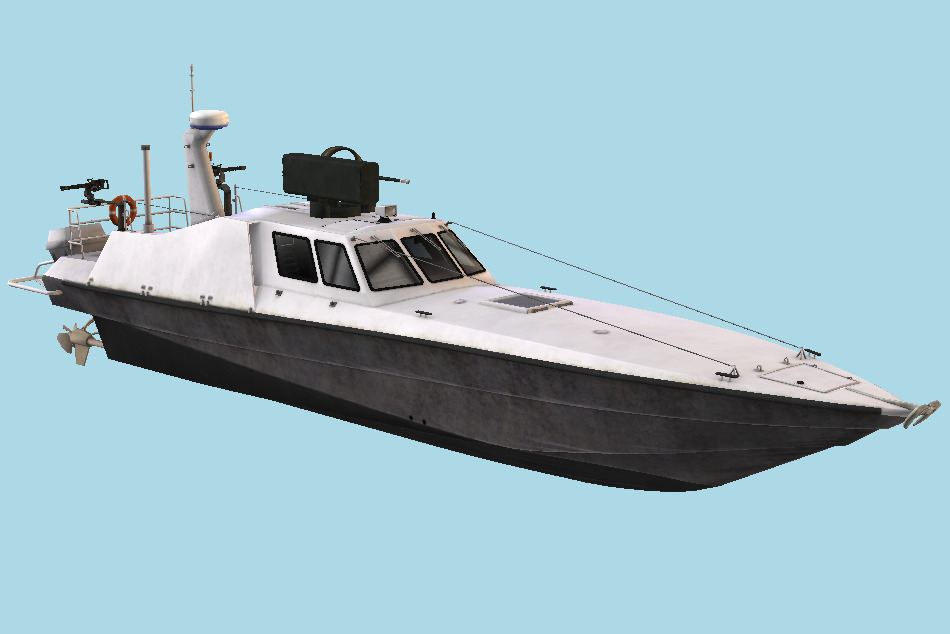 Battlefield 4 - DV15 Military Yacht 3d model
