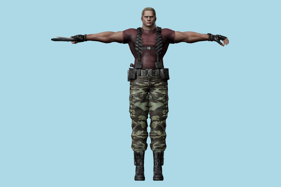 Resident Evil: Chronicles - RE Krauser (Operation Javier) 3d model