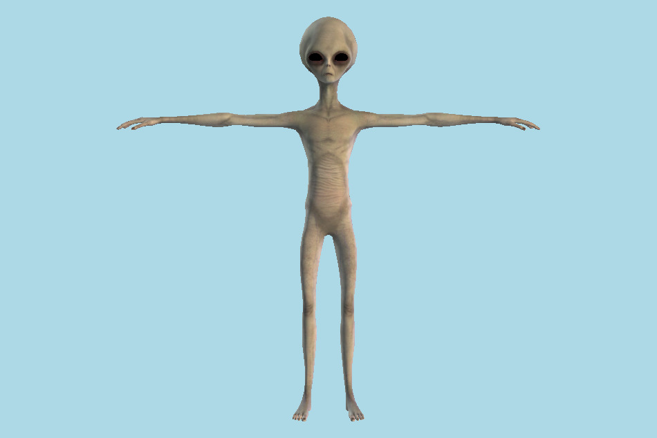 Alien 2 T-Pose 3d model