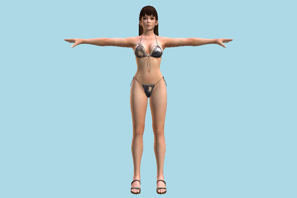 Bikini Girl 3d Model
