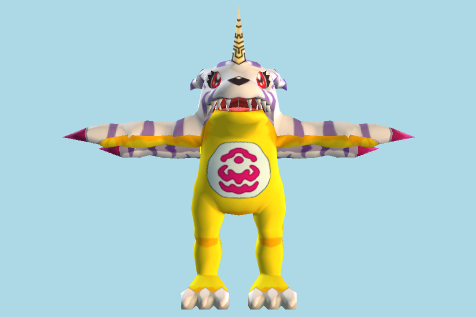 Digimon Gabumon 3d model