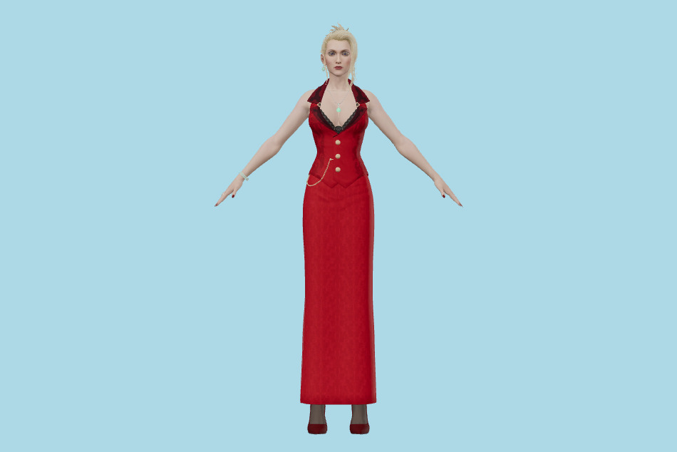 Final Fantasy VII Remake - FFVII Scarlet 3d model