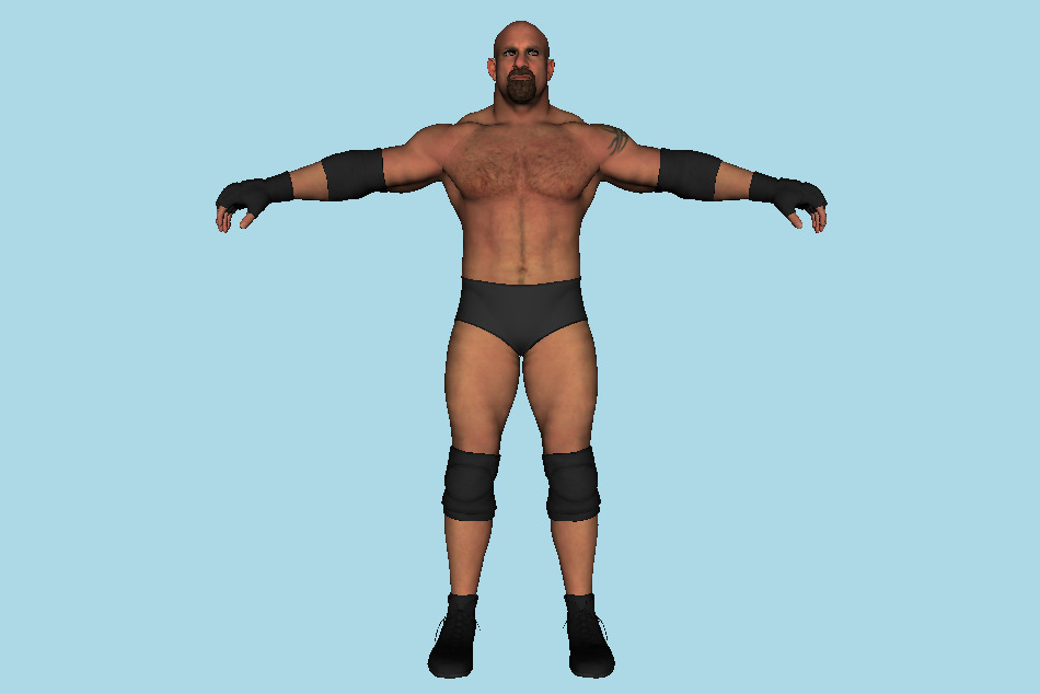 Goldberg WWE 2K17 Man Wrestler Superstar 3d model