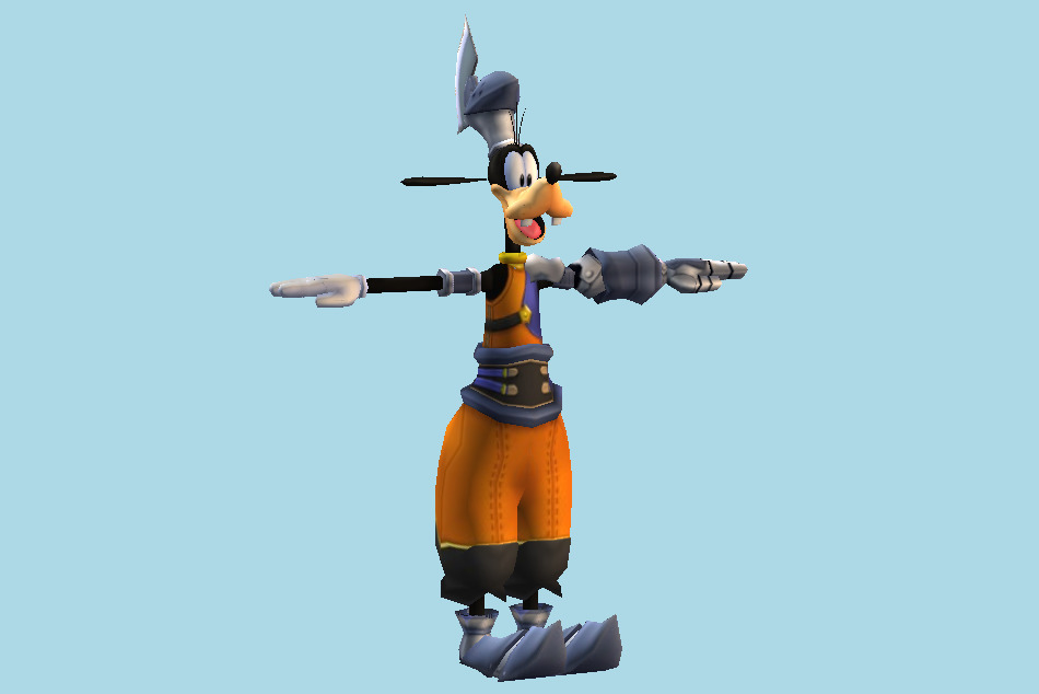 Kingdom Hearts Goofy (Disney Castle) 3d model