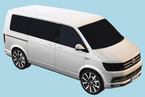 Volkswagen Van volkswagen, van, bus, vw, miltivan, vehicle, carriage, transport