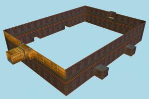 Room room, wall, fence, castle, build, structure