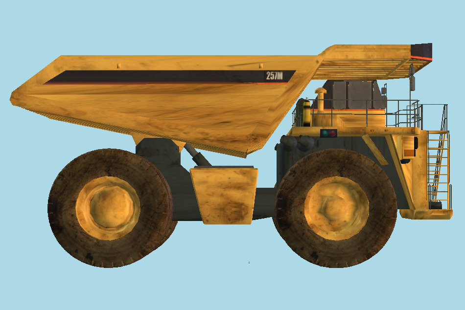 Mining Dump Tractor 3d model