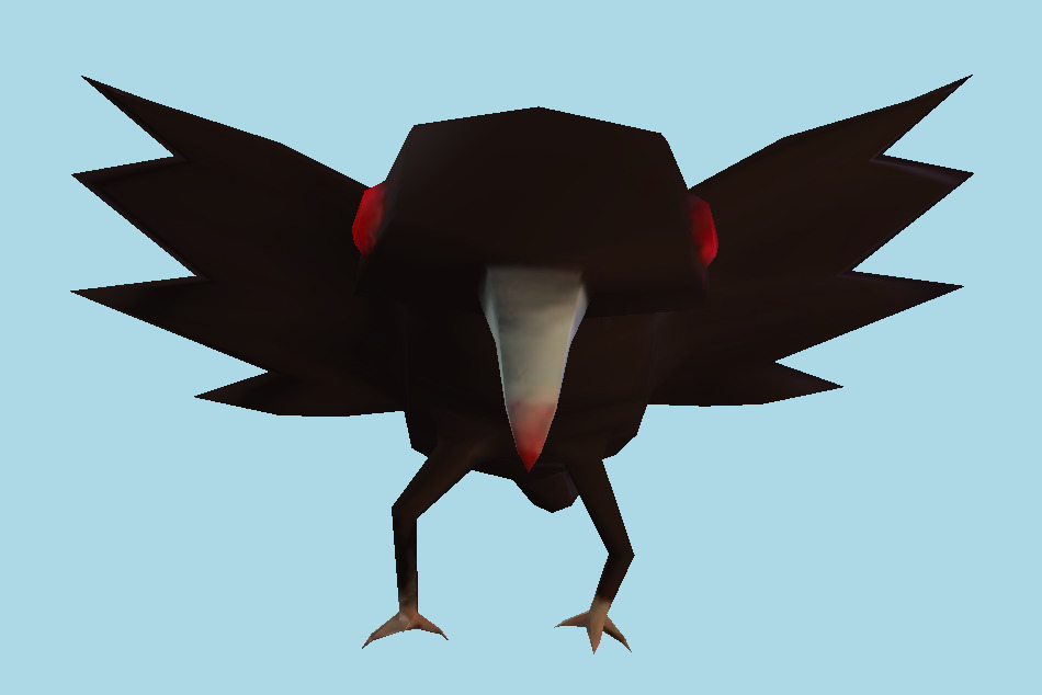 Evil Crow Bird 3d model